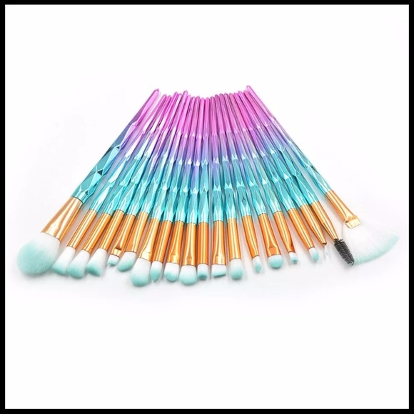 NEW 20pcs Unicorn Makeup Brush Set - Picture 4 of 6